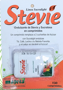 Stevie Sucralight stevia y sucralosa en comprimidos